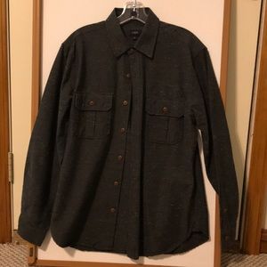 J Crew dark gray long sleeve button down